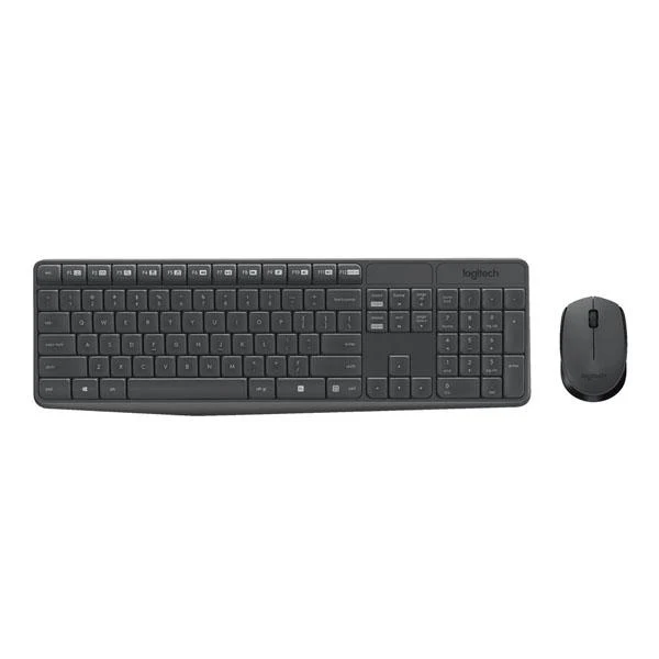 Logitech MK235 Wireless Keyboard and Mouse Combo 2.4 GHz With USB Receiver