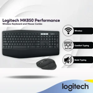 Logitech MK850 Multi-Device Performance 2.4GHz Wireless Keyboard and Mouse Combo