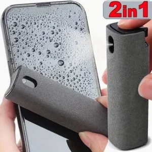 2 in 1 Microfiber Screen Cleaner Spray Bottle and Wipe